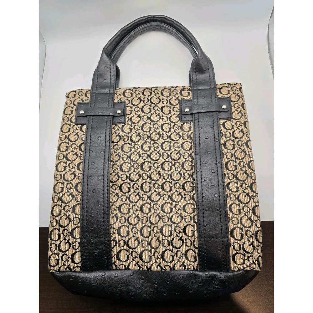 Vintage Guess Monogram Tote | Y2K Mob Wife Core - Picture 8 of 8
